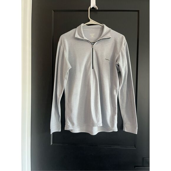 Patagonia Capilene Men’s Small Gray 1/2 Zip Up Base Layer Pullover - Picture 1 of 5